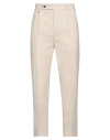 Paolo Pecora Man Pants Beige Size 32 Polyester, Wool, Elastane