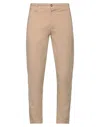 Paolo Pecora Man Pants Beige Size 34 Cotton, Elastane In Beige