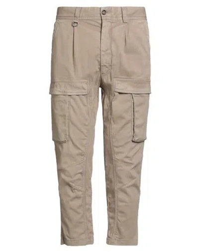 Paolo Pecora Man Pants Beige Size 36 Cotton, Elastane In Neutral