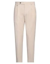 Paolo Pecora Man Pants Beige Size 36 Polyester, Wool, Elastane