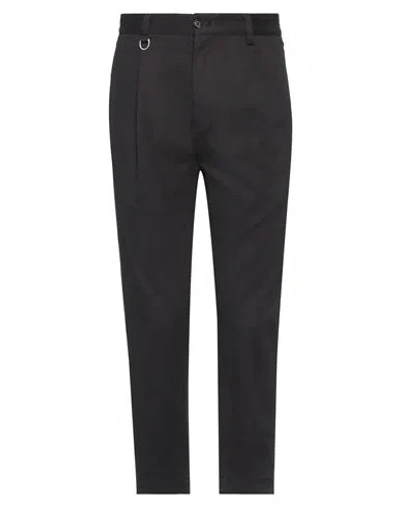PAOLO PECORA PAOLO PECORA MAN PANTS BLACK SIZE 38 COTTON, ELASTANE