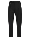 Paolo Pecora Man Pants Black Size 32 Polyester, Wool, Elastane In Black