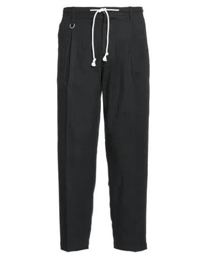 Paolo Pecora Man Pants Black Size 36 Cotton, Elastane