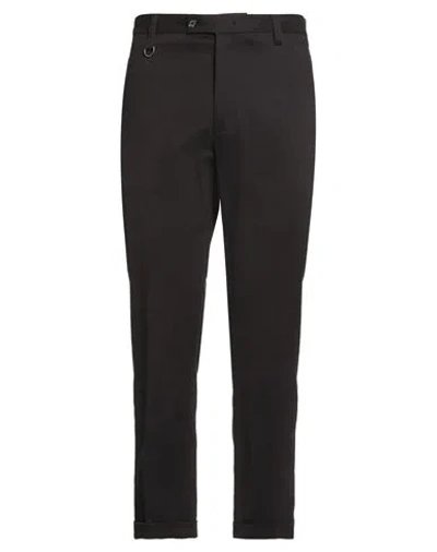 Paolo Pecora Man Pants Black Size 36 Cotton, Elastane