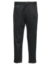 PAOLO PECORA PAOLO PECORA MAN PANTS BLACK SIZE 38 COTTON, ELASTANE