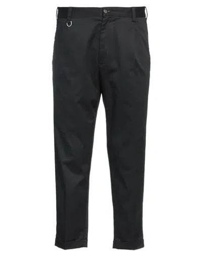 Paolo Pecora Man Pants Black Size 38 Cotton, Elastane