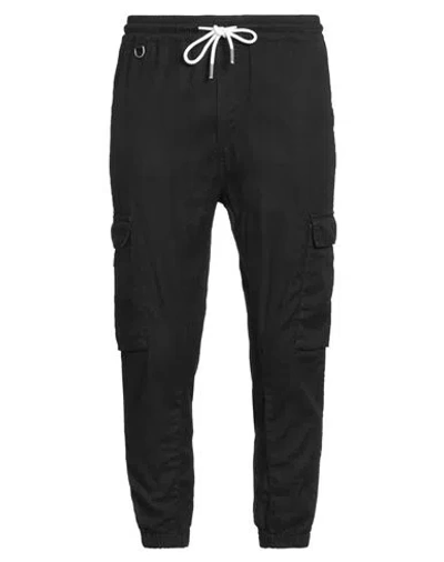 Paolo Pecora Man Pants Black Size 38 Linen, Cotton, Elastane