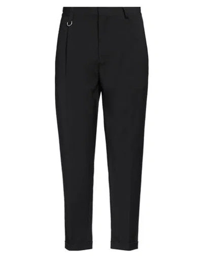 Paolo Pecora Man Pants Black Size 34 Polyester, Wool, Elastane In Black