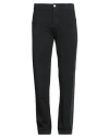 Paolo Pecora Man Pants Black Size Xl Cotton, Lycra