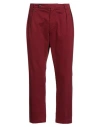 Paolo Pecora Man Pants Brick Size 32 Cotton, Elastane In Brown