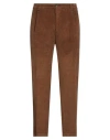 Paolo Pecora Man Pants Brown Size 36 Cotton, Elastane