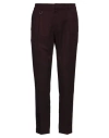 Paolo Pecora Man Pants Burgundy Size 36 Polyester, Viscose, Elastane In Red