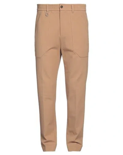 Paolo Pecora Man Pants Camel Size 34 Viscose, Polyamide, Elastane In Beige