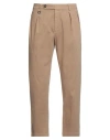 Paolo Pecora Man Pants Camel Size 36 Cotton, Elastane