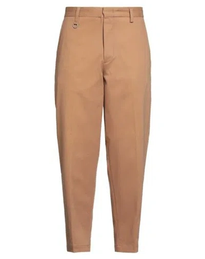 Paolo Pecora Man Pants Camel Size 36 Cotton, Elastane