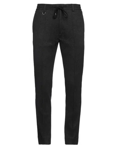 Paolo Pecora Man Pants Charcoal Size 36 Cotton, Viscose, Polyamide, Elastane
