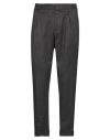 Paolo Pecora Man Pants Charcoal Size 36 Polyester, Viscose, Elastane In Grey