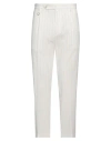 Paolo Pecora Man Pants Cream Size 34 Cotton, Elastane In White