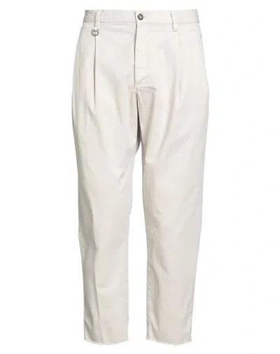 Paolo Pecora Man Pants Cream Size 36 Cotton, Elastane In White