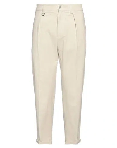 Paolo Pecora Man Pants Cream Size 36 Cotton, Elastane In White
