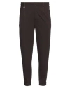 Paolo Pecora Man Pants Dark Brown Size 30 Viscose, Polyamide, Elastane In Brown