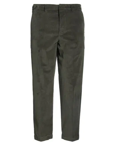 Paolo Pecora Man Pants Military Green Size 34 Cotton, Elastane