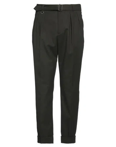 Paolo Pecora Man Pants Dark Green Size 36 Polyester, Viscose, Elastane