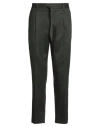 Paolo Pecora Man Pants Dark Green Size 38 Lyocell, Cotton, Elastane In Black