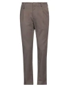 Paolo Pecora Man Pants Taupe Size 30 Polyester, Viscose, Elastane In Grey
