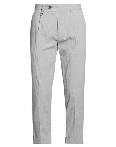 Paolo Pecora Man Pants Grey Size 32 Cotton, Elastane In Gray
