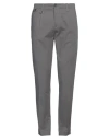 Paolo Pecora Man Pants Grey Size 34 Cotton, Elastane