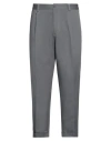Paolo Pecora Man Pants Grey Size 28 Cotton, Elastane