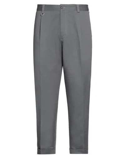 Paolo Pecora Man Pants Grey Size 28 Cotton, Elastane In Grey