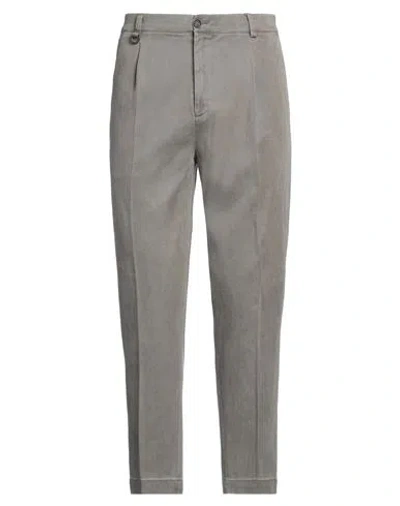 Paolo Pecora Man Pants Grey Size 38 Lyocell, Cotton, Elastane