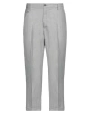 Paolo Pecora Man Pants Grey Size 40 Linen, Polyester, Wool