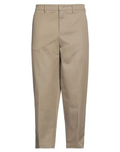 Paolo Pecora Man Pants Khaki Size 34 Cotton, Elastane In Beige