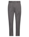 Paolo Pecora Man Pants Lead Size 34 Cotton, Elastane In Grey