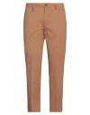 Paolo Pecora Man Pants Light Brown Size 32 Cotton, Elastane In Beige