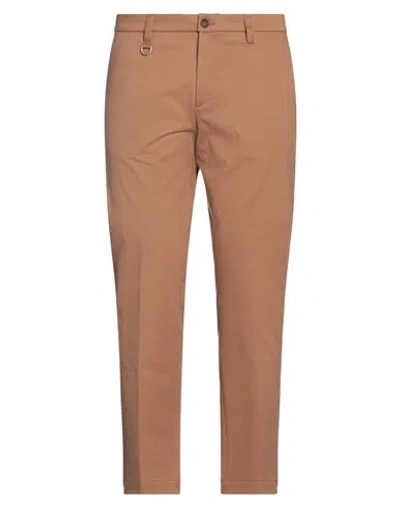 Paolo Pecora Man Pants Light Brown Size 32 Cotton, Elastane In Beige