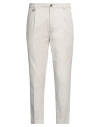 Paolo Pecora Man Pants Light Grey Size 34 Lyocell, Cotton, Elastane