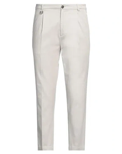 Paolo Pecora Man Pants Light Grey Size 34 Lyocell, Cotton, Elastane