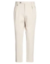Paolo Pecora Man Pants Light Grey Size 36 Viscose, Polyamide, Elastane In Gold