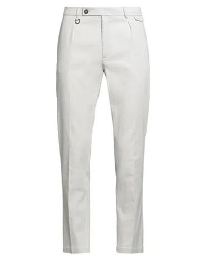 Paolo Pecora Man Pants Light Grey Size 38 Lyocell, Cotton, Elastane In Gray