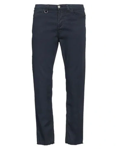 Paolo Pecora Man Pants Midnight Blue Size 29 Cotton, Elastane