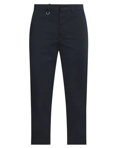 Paolo Pecora Man Pants Midnight Blue Size 36 Cotton, Elastane