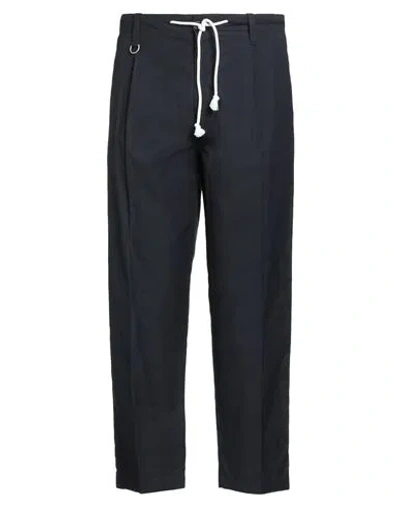 Paolo Pecora Man Pants Midnight Blue Size 36 Cotton, Elastane