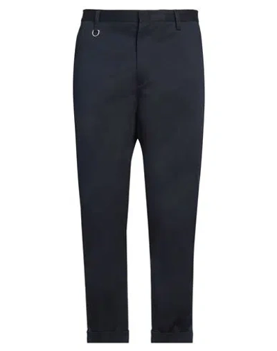 Paolo Pecora Man Pants Midnight Blue Size 36 Cotton, Elastane