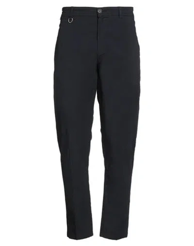 PAOLO PECORA PAOLO PECORA MAN PANTS MIDNIGHT BLUE SIZE 36 COTTON, ELASTANE