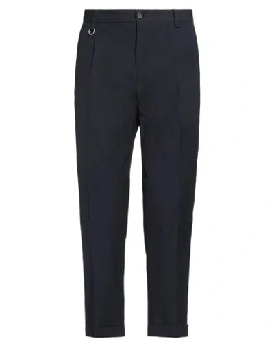 Paolo Pecora Man Pants Midnight Blue Size 38 Cotton, Elastane