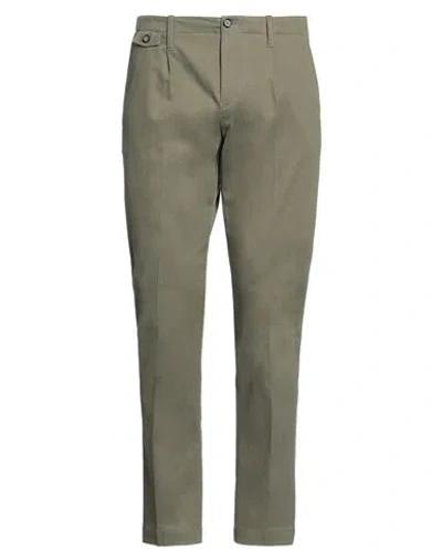 Paolo Pecora Man Pants Military Green Size 28 Cotton, Elastane